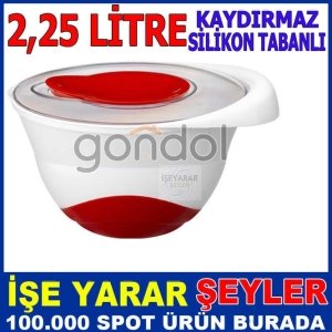 KAYDIRMAZ SİLİKON TABANLI KAPAKLI MİKSER KABI