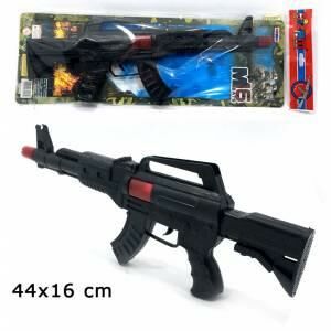 Taramalı Sesli Oyuncak Tüfek Büyük Boy 44 cm Oyuncak Silah M-16
