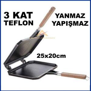 TAŞHAN OCAK ÜSTÜ İÇ DIŞ YÜZEYİ 3 KAT TEFLON KAPLAMA TOST MAKİNESİ