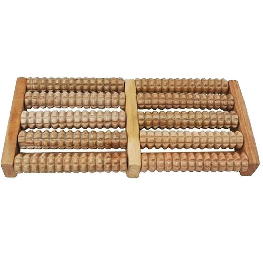 10 Döner Merdaneli Ahşap Ayak Masaj Aleti 13x26cm