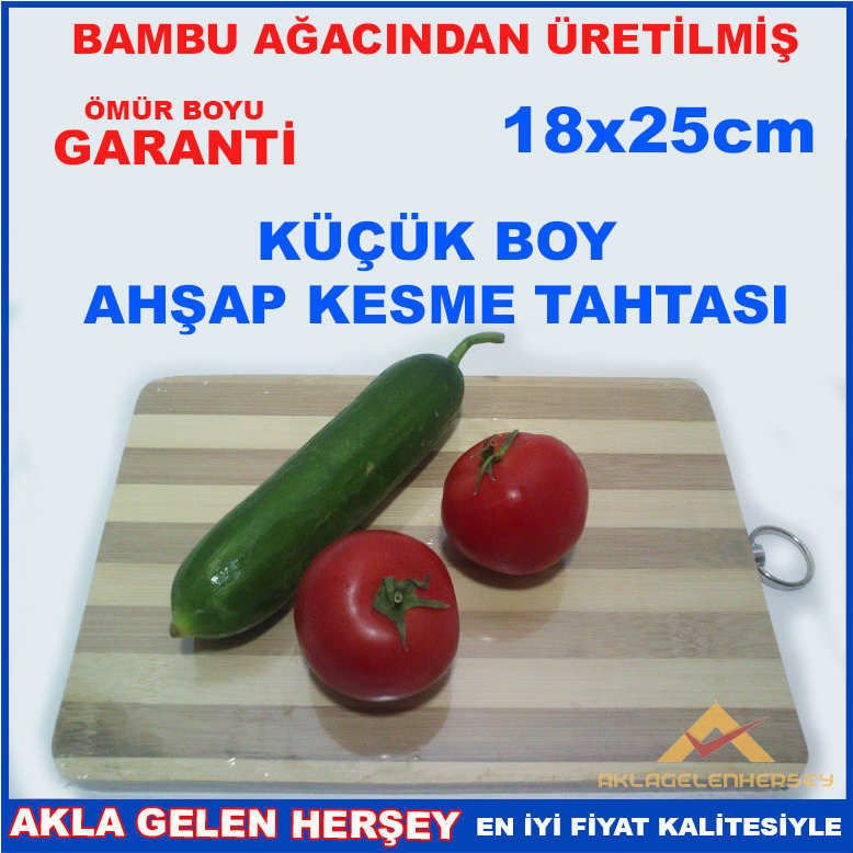 18x25CM GARANTİLİ BAMBUDAN AHŞAP KESİM TAHTASI