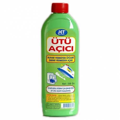 Jet Kimya Ütü Açıcı 250ml Buhar Vermeyen Ütüleri ve Kazanlı Ütüleri Zarar Vermeden Açar Temizler