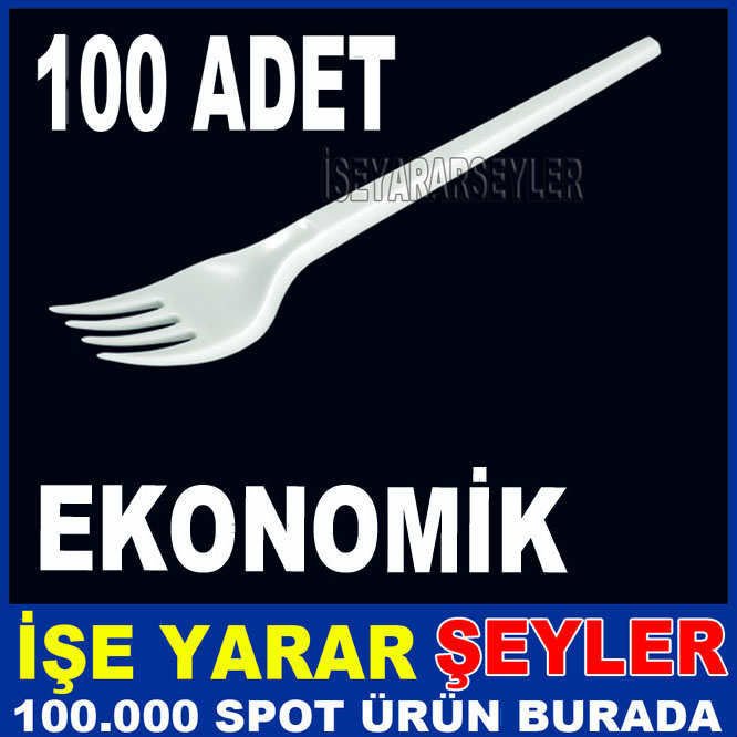PLASTİK HAZIR YEMEK ÇATALI EKONOMİK 100 ADET