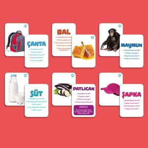 150 Parça Eğitici, Öğretici ve Zeka Geliştirici Kavram Kartları - Bilmeceli Zeka Kartları