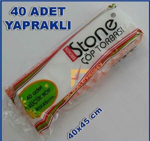Küçük Boy Çöp Kovası İçin 40x45 Cm Çöp Torbası