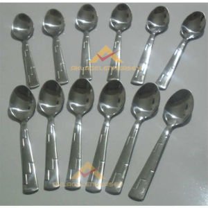 12 ADET PASLANMAZ ÇELİK ROSTRE ÇAY KAŞIĞI SETİ