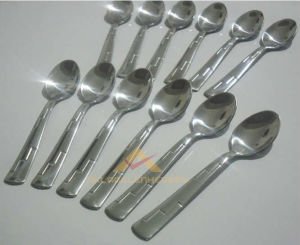 12 ADET PASLANMAZ ÇELİK ROSTRE ÇAY KAŞIĞI SETİ