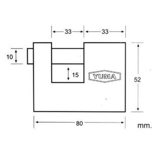 Darbelere Dayanıklı TSE Garantili Paslanmaz, Çürümez Kayar Milli 80mm Pirinç Asma Kilit