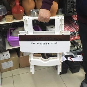 Çok Amaçlı Pratik Katlanır Plastik Masa 44x38 cm Katlanır Sehpa