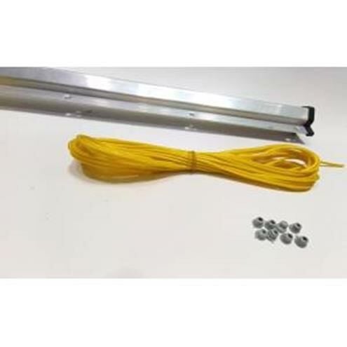 Dikdörtgen küpeşte Profiline monte edilen Her ölçüye uygun Alüminyum Balkon Çamaşır kurutma Askılığı