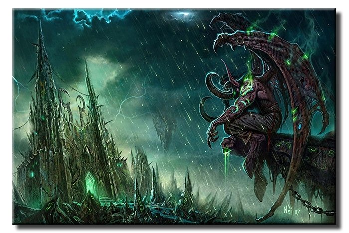 FANTEZI ILLUSTRASYON 6 değişen ölçü ORİJİNAL KANVAS TABLO