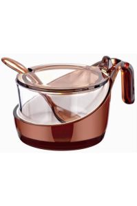 Plastik İki Renkli Kaşıklı Şekerlik & Saklama Kavanozu & Baharatlık