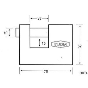 Darbelere Dayanıklı TSE Garantili Paslanmaz, Çürümez Kayar Milli 70mm Pirinç Asma Kilit