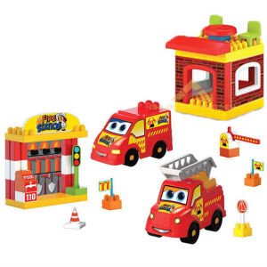 DEDE EĞİTİCİ OYUNCAK İTFAİYE İSTASYONU LEGO SETİ