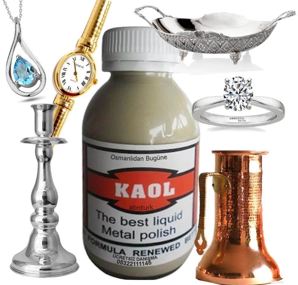 3 Adet Kaol 3x100cc Dünyanın eniyi Gümüş Altın Metal Parlatıcı Tüm Madenlere Sihirli Metal Parlatıcı