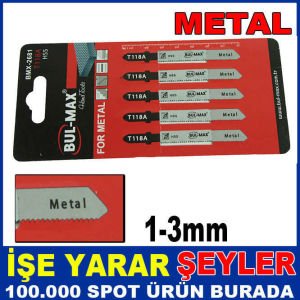 5 ADET HSS T-118A METAL DEKUPAJ BIÇAK SETİ