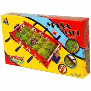 Ahşap Sahalı Yaylı Langırt Profesyonel Masa Maçı 63x36x10cm 