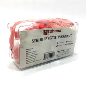 11 Parçadan Oluşan Özel Çantalı Seyahat Tipi Kozmetik Dolum Seti11 Parçadan Oluşan Özel Çantalı Seyahat Tipi Kozmetik Dolum Seti