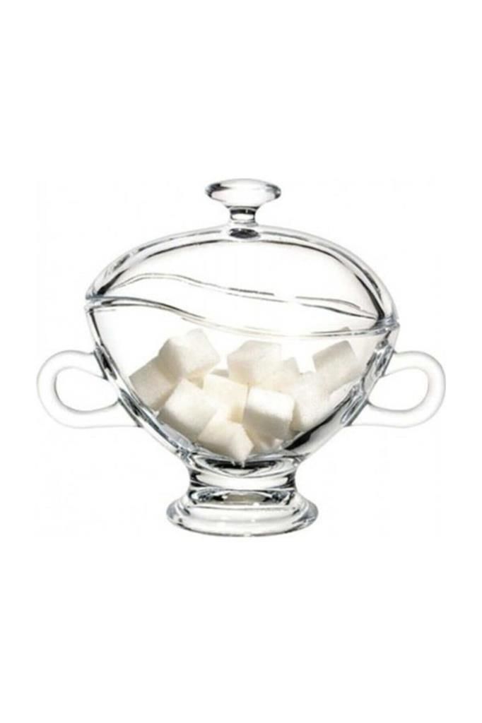 Paşabahçe Dekoratif Şık Cam Basic Kapaklı Şekerlik 146mmx61mm