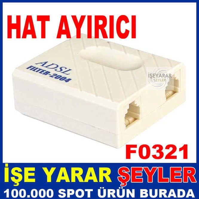 İNTERNET VE TELEFON HAT AYIRICI ADSL SPLITTER
