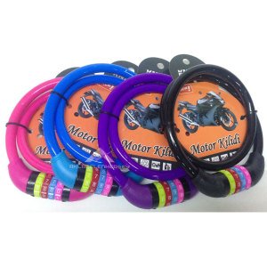 4 Haneli Şifreli Motor Kilidi 12cm Kalınlık 80cm Uzunluğunda Sağlam Dayanıklı Bisiklet Kilidi