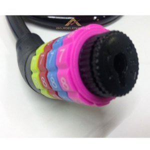 4 Haneli Şifreli Motor Kilidi 12cm Kalınlık 80cm Uzunluğunda Sağlam Dayanıklı Bisiklet Kilidi