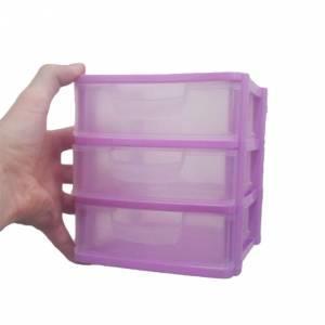 Minicik bir komidin ÇOK AMAÇLI 3 ÇEKMECE MİNİ KOMİDİN 14x20x20cm