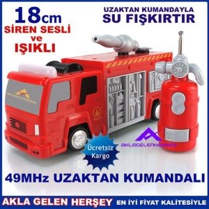 Ücretsiz Kargo SU ATAN FISKIYE UZAKTAN KUMANDALI İTFAİYE ARACI