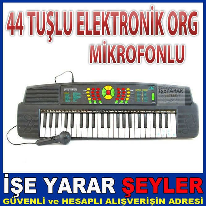 44 TUŞ MİKROFONLU ELEKTRONİK ORG, ELEKTRO PİYANO