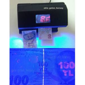 Optik Sensörlü Para Kontrol Cihazı,Kızılötesi Uv Mor Işıklı Mıcron 1011s Sahte Para Kontrol Makinesi