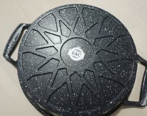 20cm içi ve dışı 3 Kat Granit kaplama Taç Döküm Sahan No:20 Siyah Yaşam Boyu Garantili Döküm Tava