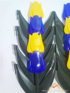 LALE DESENLİ SARI LACİVERT PLASTİK BAHÇE ÇİTİ