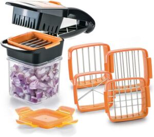 Nicer Dicer Quick Pratik Patates Soğan Sebze Dilimleyici Doğrayıcı Rende Dilimleme Paslanmaz Doğrama