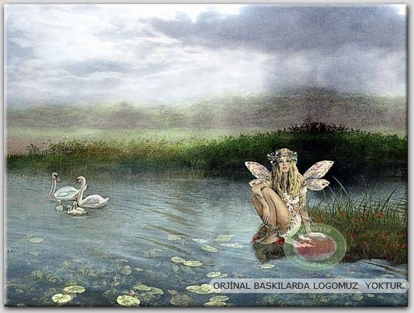 100x70cm ÇERÇEVELİ CANVAS TABLO FANTASY C001 553