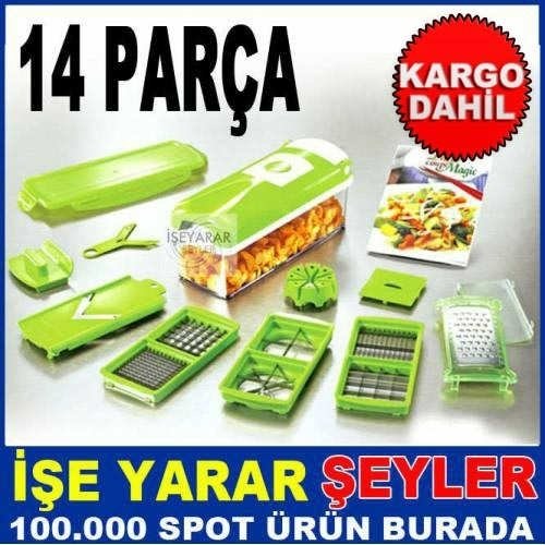 14parça PROFESYONEL MUTFAK DOĞRAMA RENDE SETİ KD