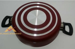 GRANİT İÇ YÜZEYLİ KIRMIZI KARNIYARIK TENCERESİ