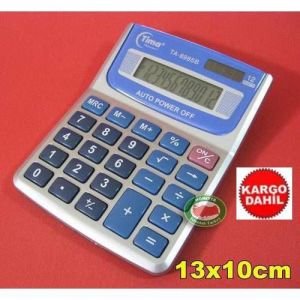 MASA ÜSTÜ ÇANTA TİPİ HESAP MAKİNESİ 12hane 13x10