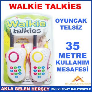 WALKİE TALKİES OYUNCAK TELSİZ 35 METRE MESAFELİ