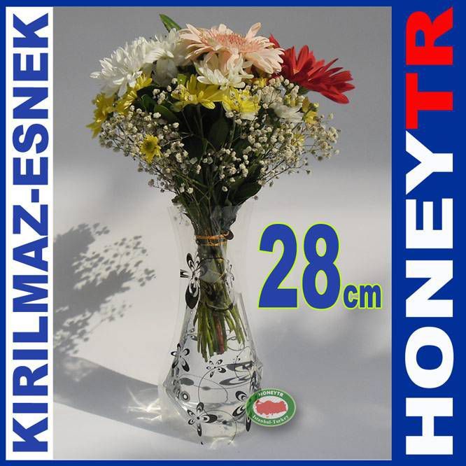 KATLANABİLEN CEBE ve ÇANTAYA SIĞAN ŞEFFAF VAZO