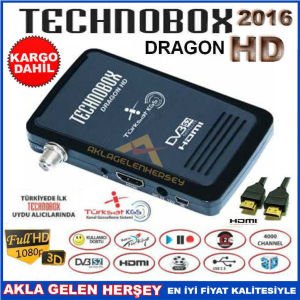 FULLHD MİNİ TECHNOBOX DRAGON UYDU ALICISI TKGSLİ -1