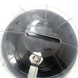 Şeffaf Kırılmaz Yarım Küre Fanus Kilitli Sadaka ve Bağış Kutusu Kilitli Şeffaf Kumbara