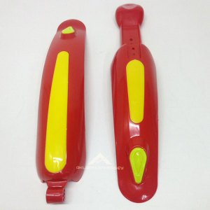 Ön ve Arka Bisiklet Çamurluğu 32cm Arka 37cm Ön Plastik Bisiklet Çamurluk Sarı Kırmızı