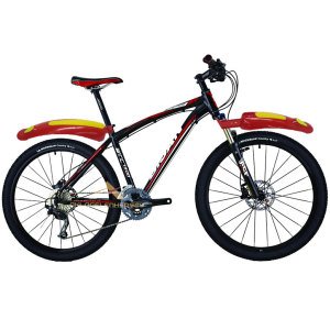 Ön ve Arka Bisiklet Çamurluğu 32cm Arka 37cm Ön Plastik Bisiklet Çamurluk Sarı Kırmızı