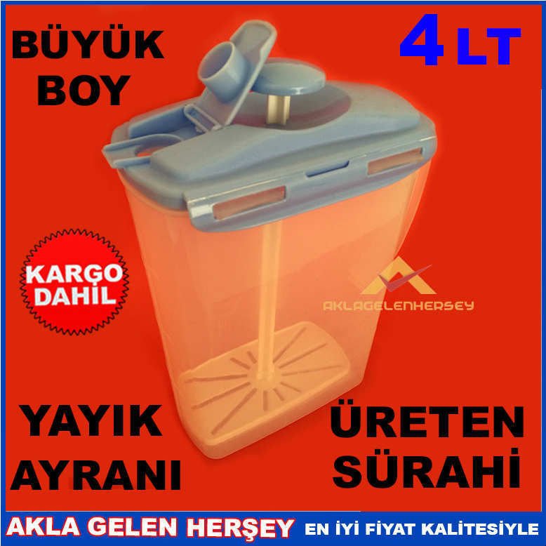 4 LT BÜYÜK BOY GERÇEK YAYIK AYRANI ÜRETEN SÜRAHİ