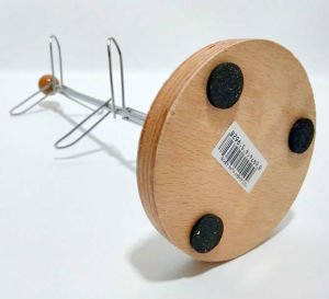 AHŞAP TABANLI PASLANMAZ ÇELİK FİNCAN-KUPA ASKISI