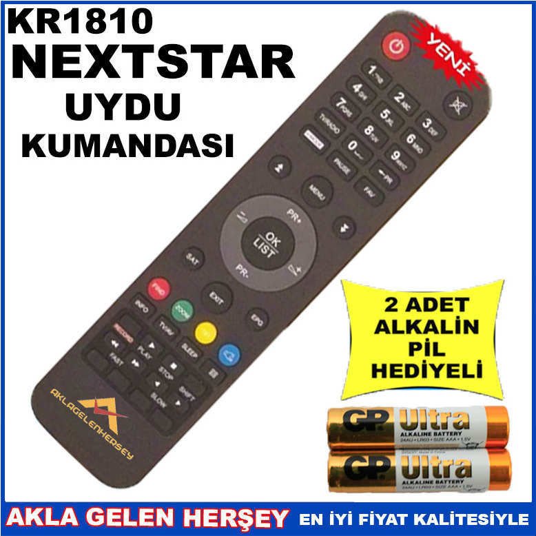 NEXTSTAR UYDU CİHAZI Receiver KUMANDASI KR1810
