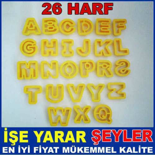 Özel Kutulu 26 Harften Oluşan Kurabiye Kalıbı