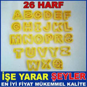 Özel Kutulu 26 Harften Oluşan Kurabiye Kalıbı