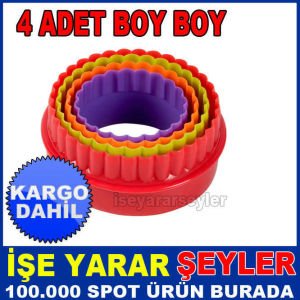 4lü VOLOVAN YUVARLAK KEK ve KURABİYE KALIBI