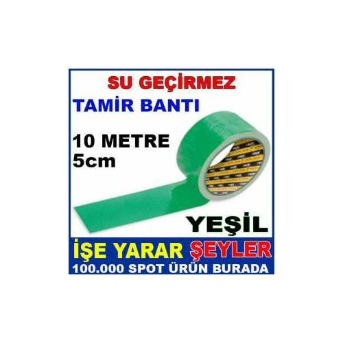 İp örgülü çok amaçlı dış mekan tamir bantı,çadır bantı 10mt boy 5cm su geçirmez YEŞİL TAMİR BANTI